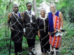 Williams Maasai forlover, William, Berit og Sverre Andreas